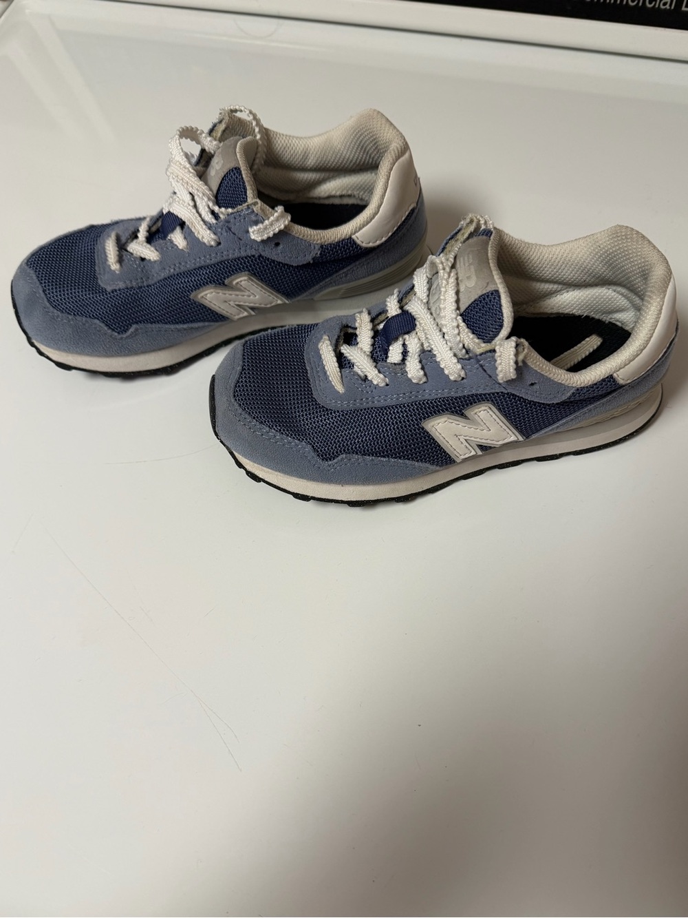 New Balance Kids Blue and Gray Lace-Up Sneakers